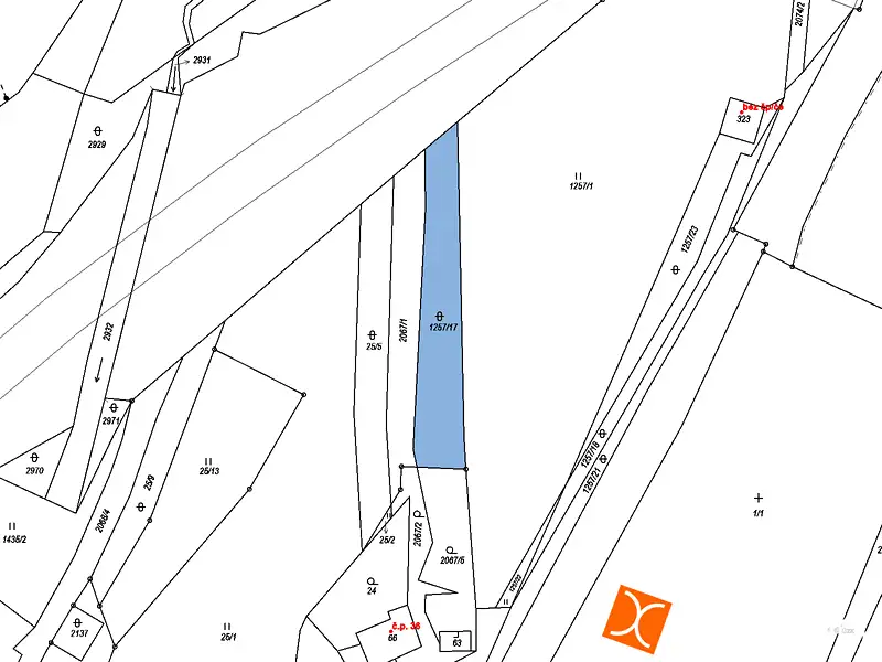 Prodej komerčního pozemku 802 m², Branná – náhled fotky 2