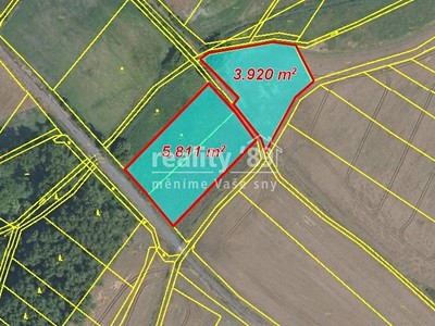 Prodej  pole 12 885 m²