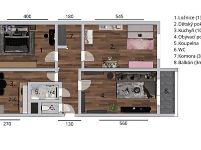 Prodej bytu 3+1 81 m²