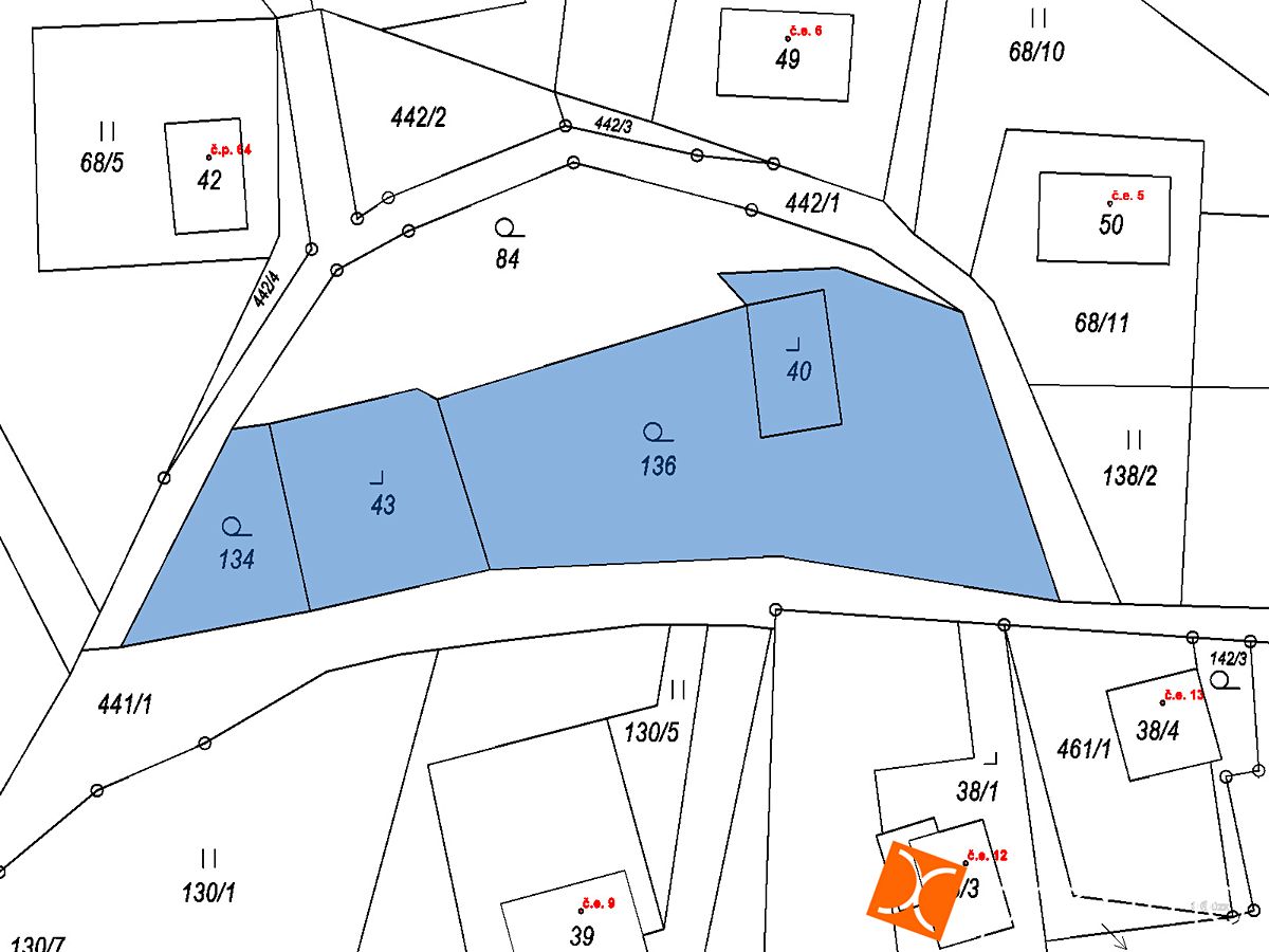 Prodej stavebního pozemku 1388 m² – fotografie 2