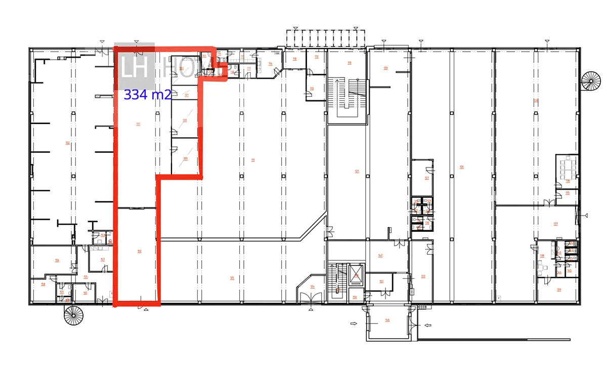 Pronájem obchodního prostoru 334 m² – pohled 2