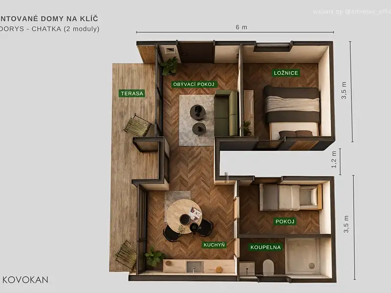 Prodej chaty 45 m², pozemek 622 m², Seč – náhled fotky 2