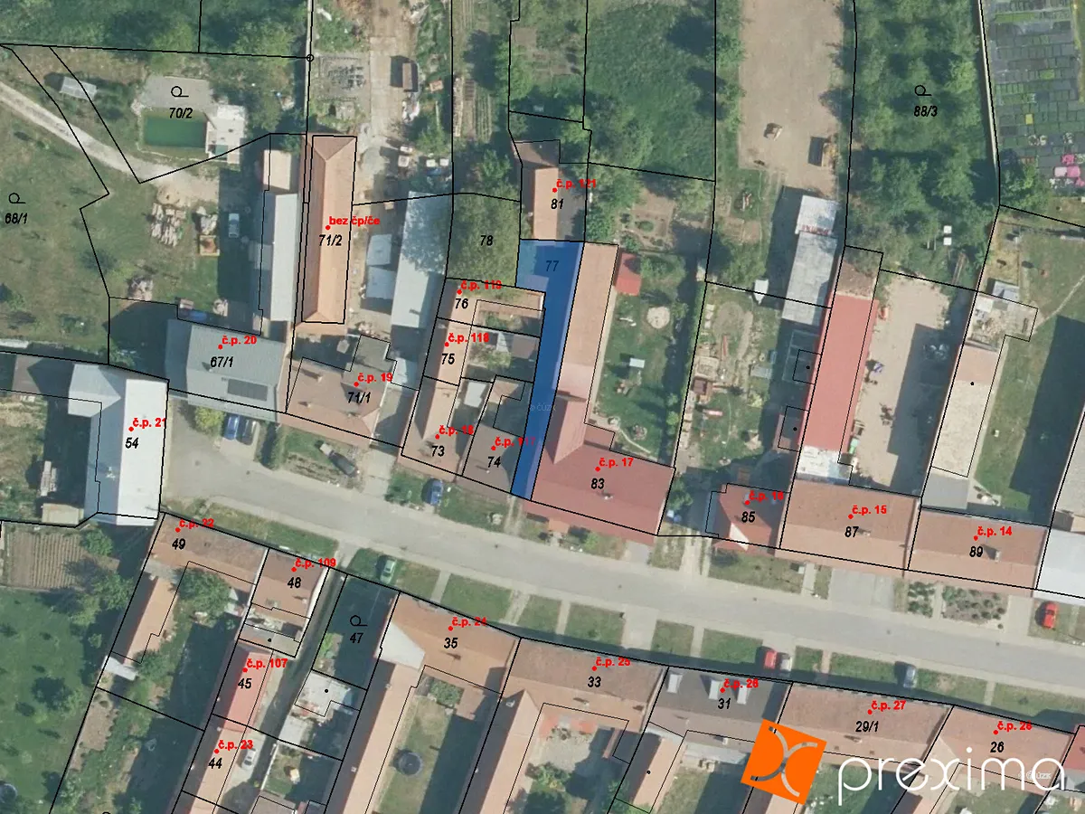 Prodej podílu 1/6 pozemku 32 m²