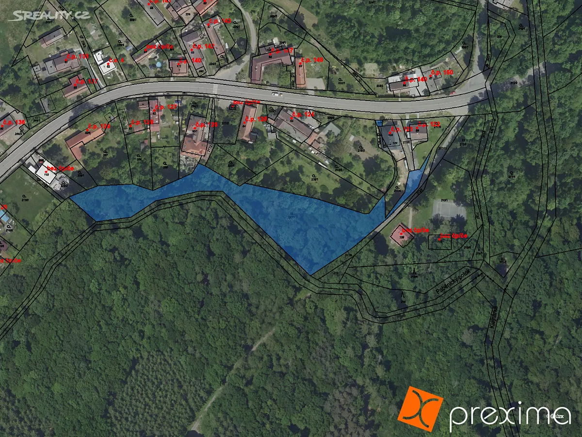 Prodej podílu 167/5000 pozemku 189 m²