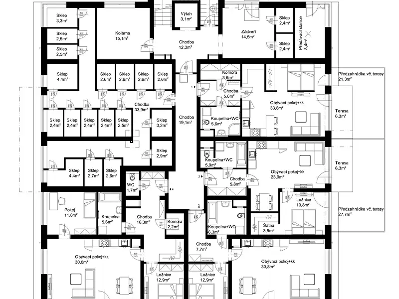 Prodej bytu 2+kk 58 m², Lanškroun – náhled fotky 3
