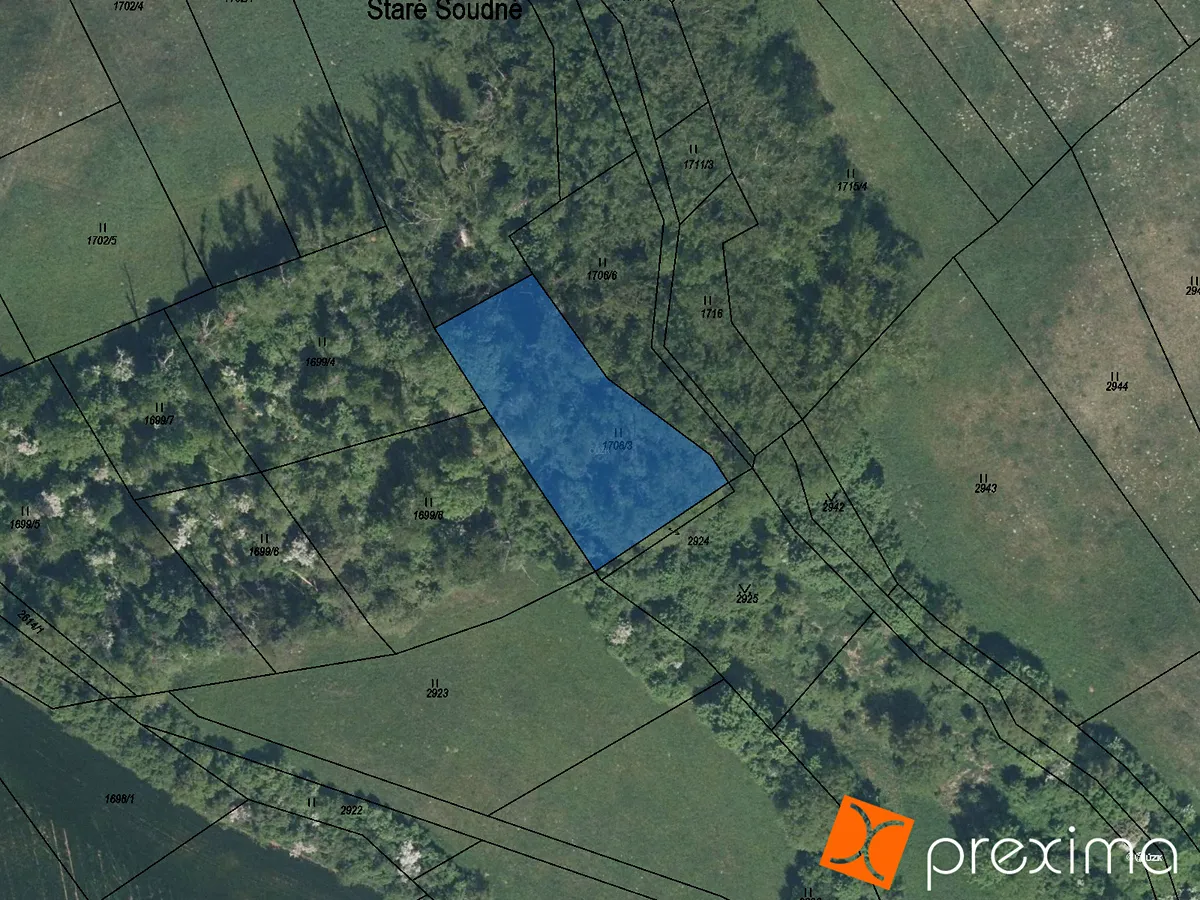 Prodej podílu 1/3 pozemku 475 m²