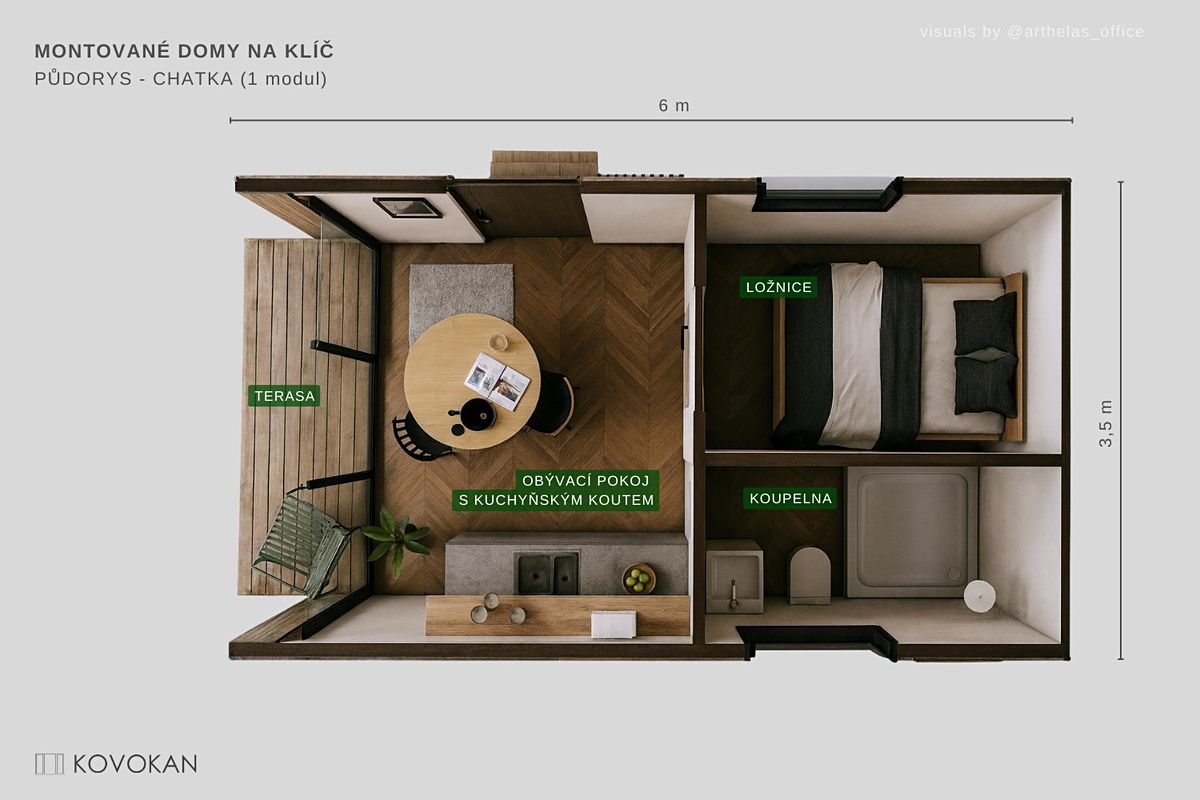 Prodej chaty 21 m², pozemek 320 m² – fotografie 2