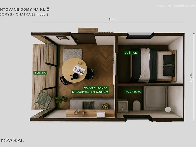 Prodej chaty 21 m², pozemek 320 m², Seč – náhled fotky 2
