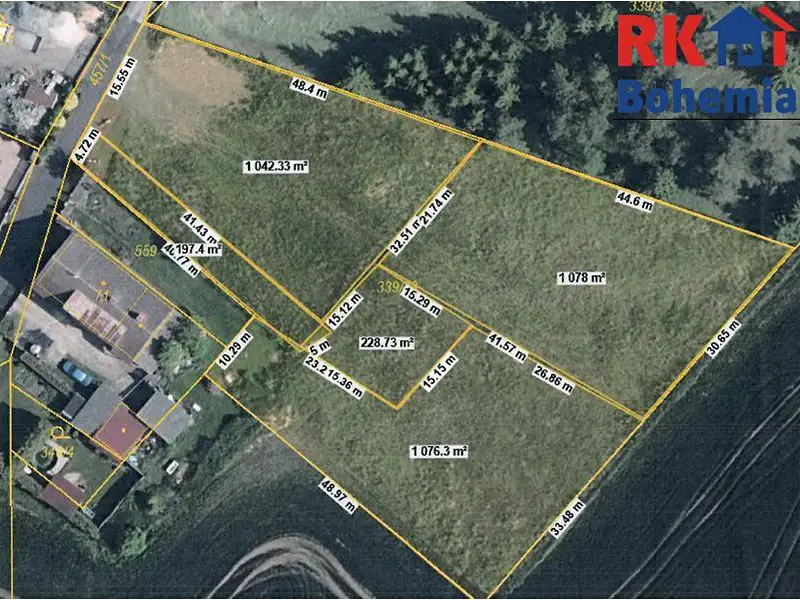Prodej stavebního pozemku 1050 m², Plazy – náhled fotky 2