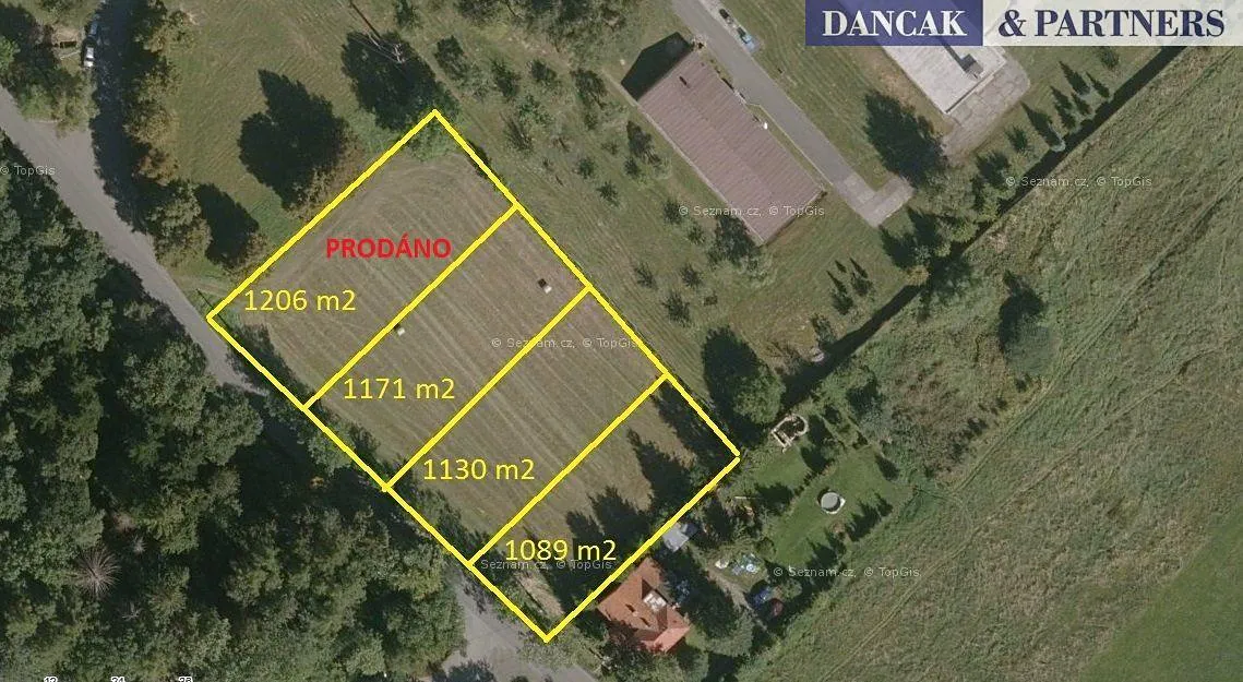 Prodej stavebního pozemku 1171 m²