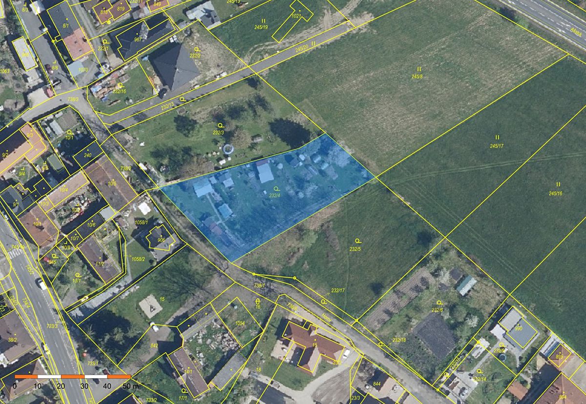 Prodej stavebního pozemku 2417 m²