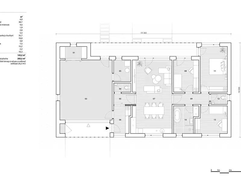Prodej projektu na klíč 143 m², pozemek 1003 m², Březnice – náhled fotky 3