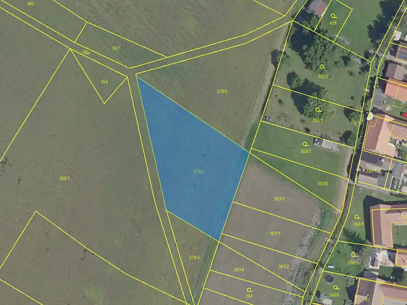 Prodej stavebního pozemku 3815 m², Běrunice – náhled fotky 3