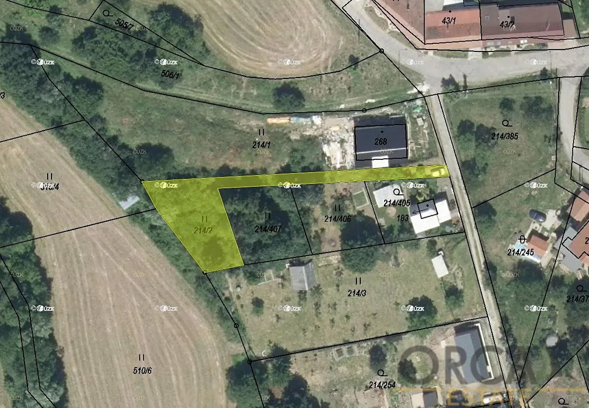 Prodej podílu 1/2 louky 268 m²