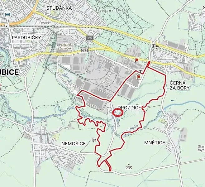 Prodej stavebního pozemku 398 m², Pardubice – náhled fotky 3