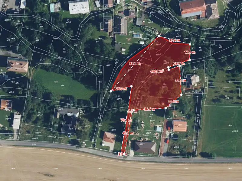 Prodej stavebního pozemku 3520 m², Moravská Třebová – náhled fotky 2