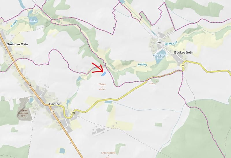 Prodej lesa 3317 m², Pavlice – fotka 1 z 3
