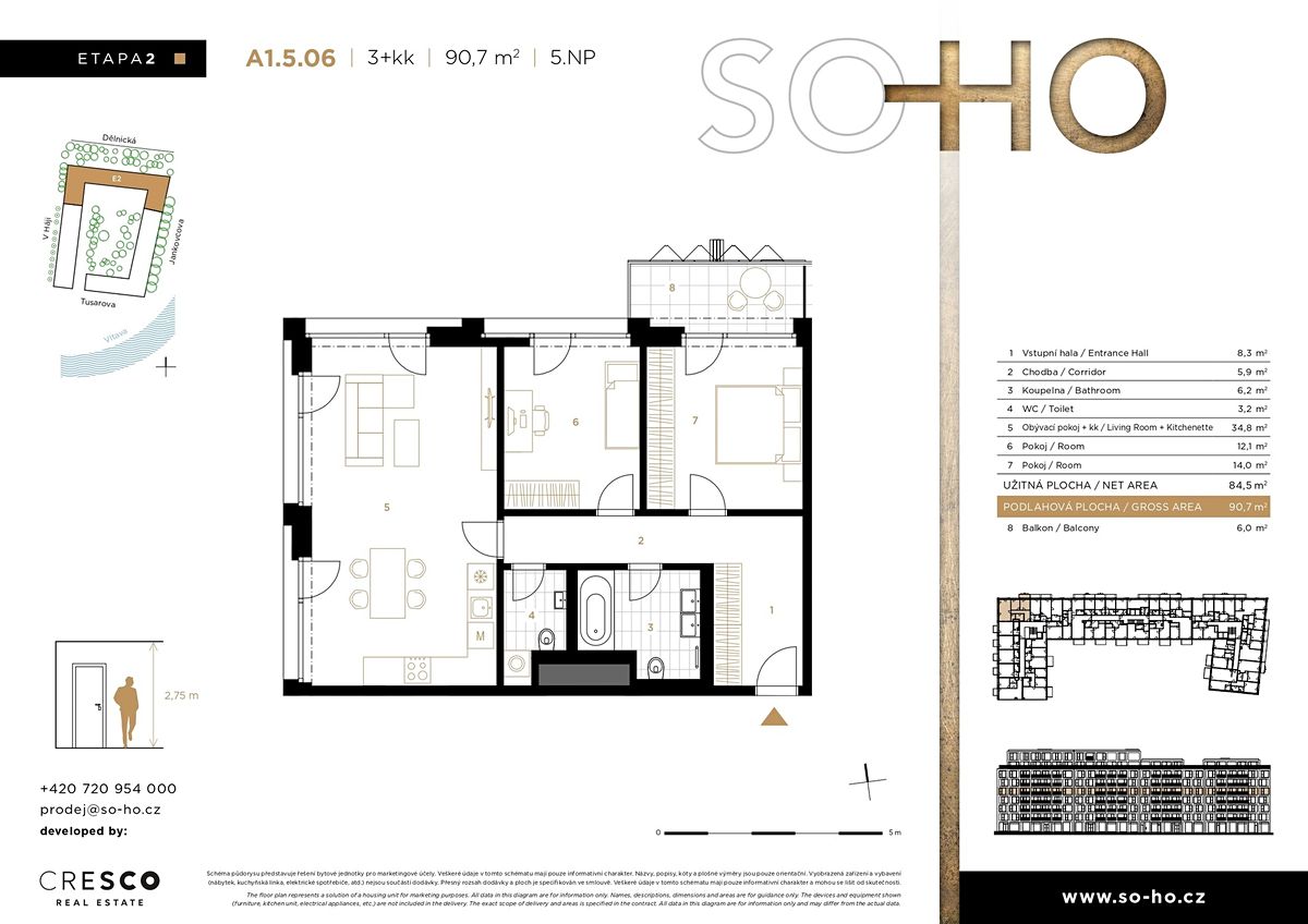 Prodej bytu 3+kk 91 m² – fotografie 2