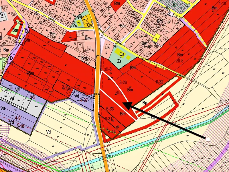 Prodej stavebního pozemku 4468 m², Velká Bíteš – náhled fotky 3