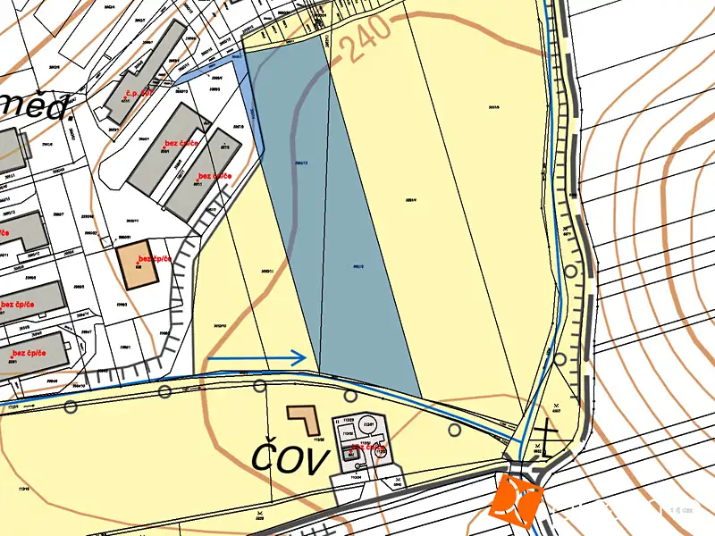 Prodej komerčního pozemku 10719 m², Letonice – náhled fotky 3