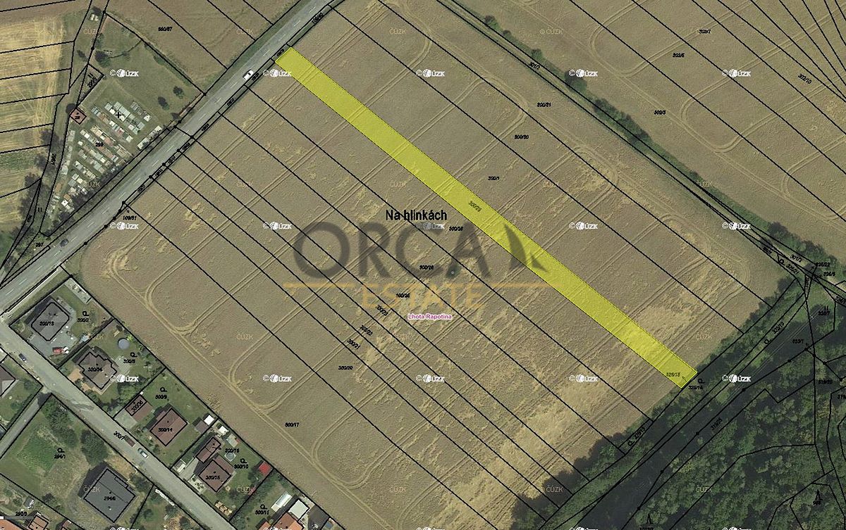 Prodej stavebního pozemku 2050 m², Lhota Rapotina – fotka 1 z 3