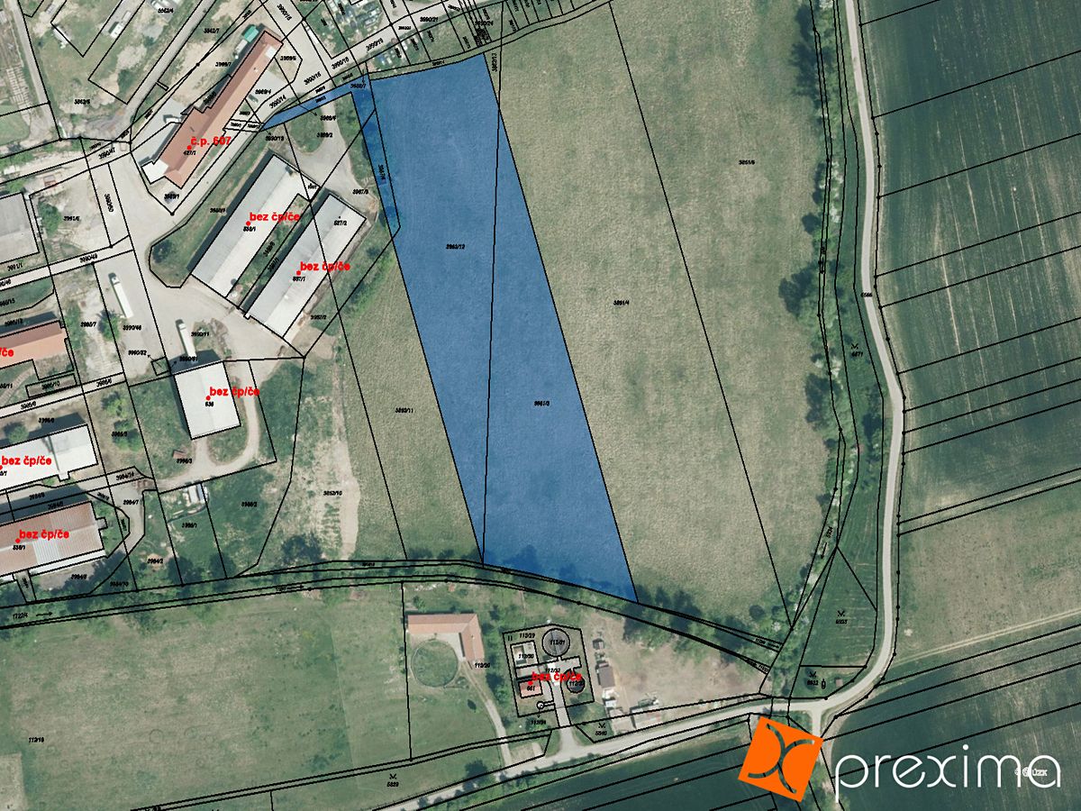 Prodej komerčního pozemku 10719 m², Letonice – fotka 1 z 3
