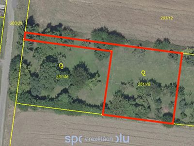 Prodej stavebního pozemku 1193 m²