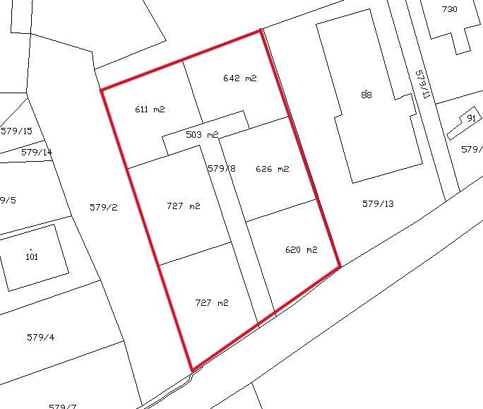 Prodej stavebního pozemku 4457 m²