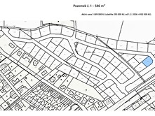 Prodej  stavebního pozemku 586 m²