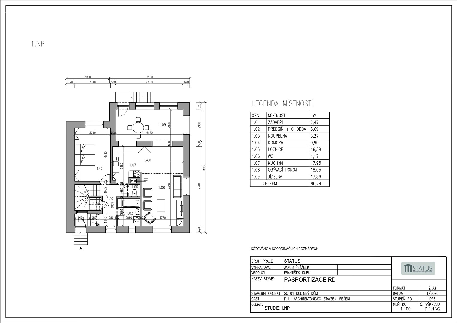 Prodej  rodinného domu 257 m², pozemek 1 016 m² - Widok 3