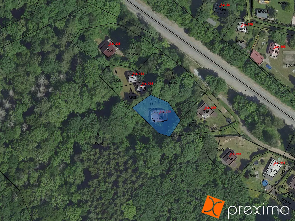 Prodej podílu 7/15 chaty 45 m², pozemek 475 m²