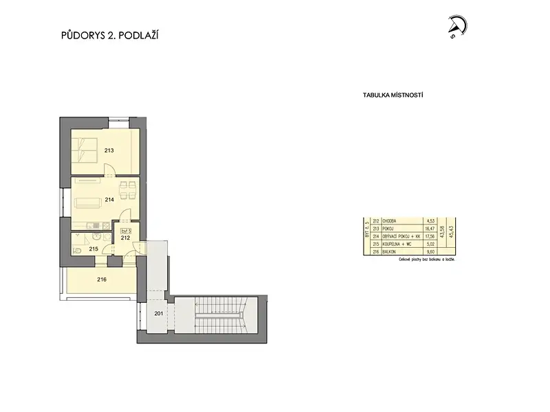 Prodej bytu 2+kk 43 m², Havlíčkův Brod – náhled fotky 2