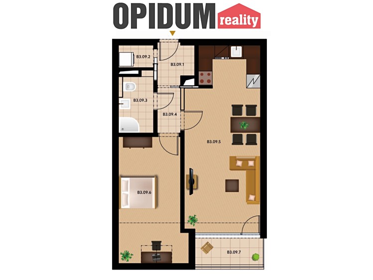 Prodej bytu 2+kk, 50 m² (6 z 10)