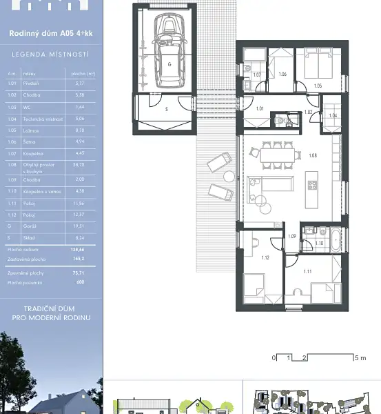 Prodej rodinného domu 128 m², pozemek 600 m², Tasovice – náhled fotky 2