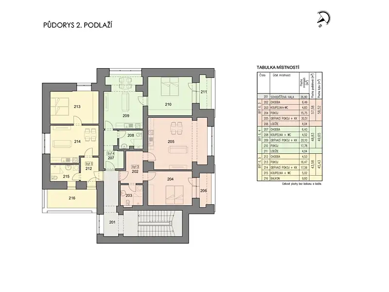 Prodej bytu 2+kk 57 m², Havlíčkův Brod – náhled fotky 3
