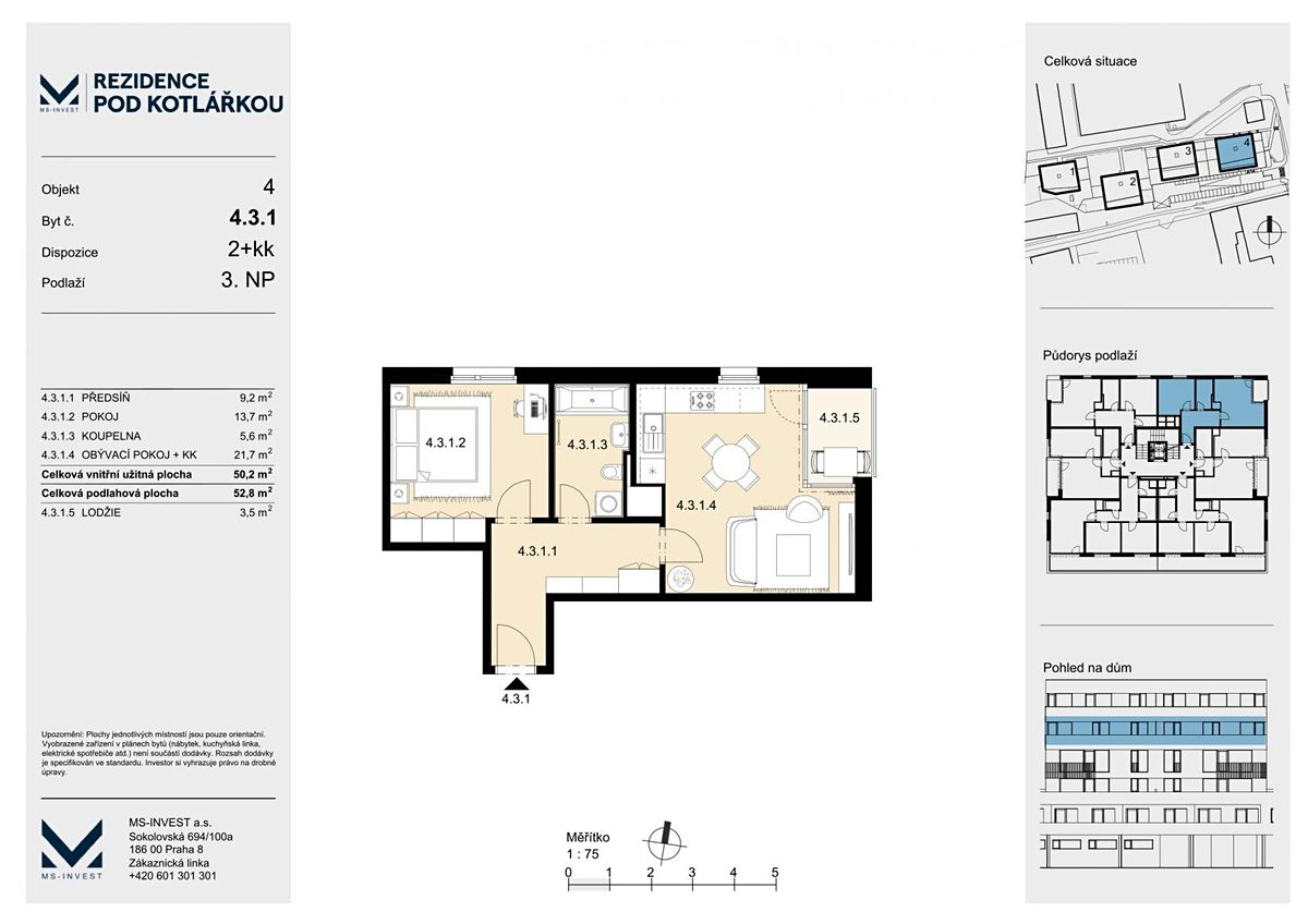 Prodej bytu 2+kk 50 m² – fotografie 5