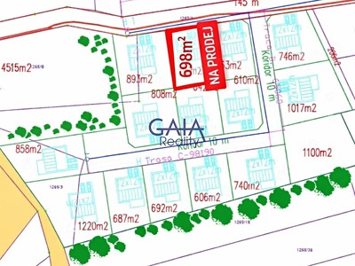 Prodej  stavebního pozemku 698 m²