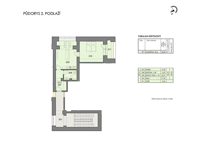 Prodej bytu 2+kk 48 m², Havlíčkův Brod – náhled fotky 2