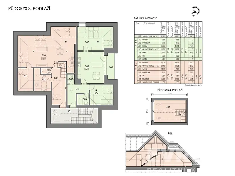 Prodej bytu 3+kk 73 m², Havlíčkův Brod – náhled fotky 3