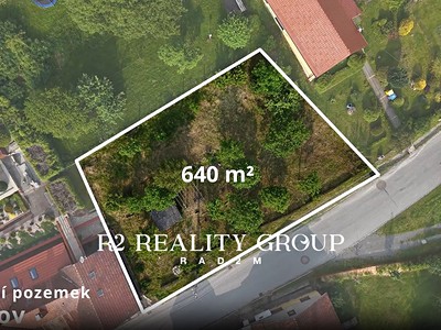 Prodej  stavebního pozemku 640 m²