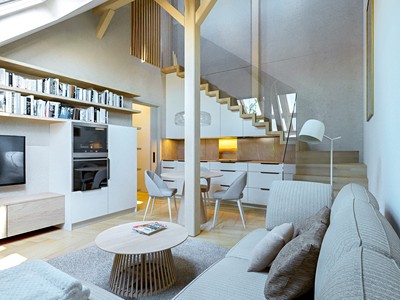 Prodej bytu 2+kk 57 m² (Mezonet)