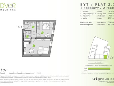 Wohnung 2+kk zum Kauf, 50 m² (2 von 10)
