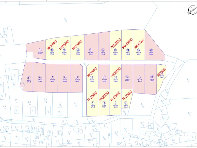 Prodej stavebního pozemku 1165 m², Tři Sekery – náhled fotky 2