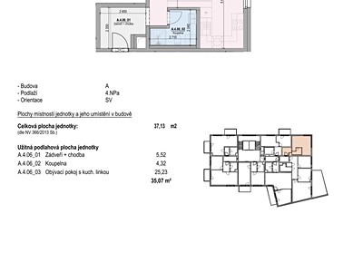 Prodej bytu 1+kk, 37 m² (3 z 7)