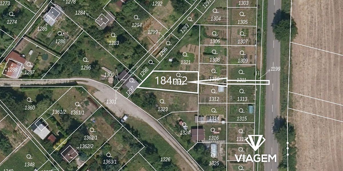 Prodej zahrady 184 m², Bořenovice – fotka 1 z 3