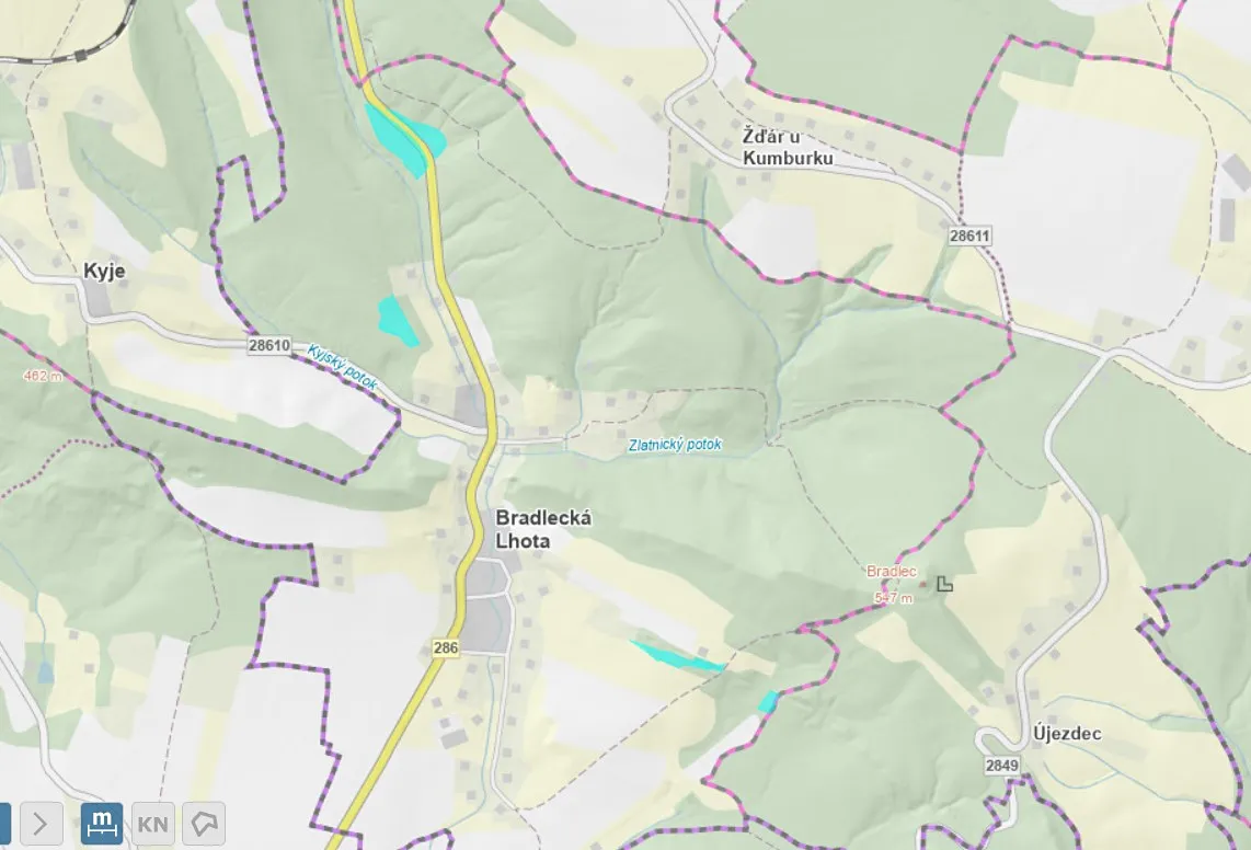 Prodej lesa 36126 m²