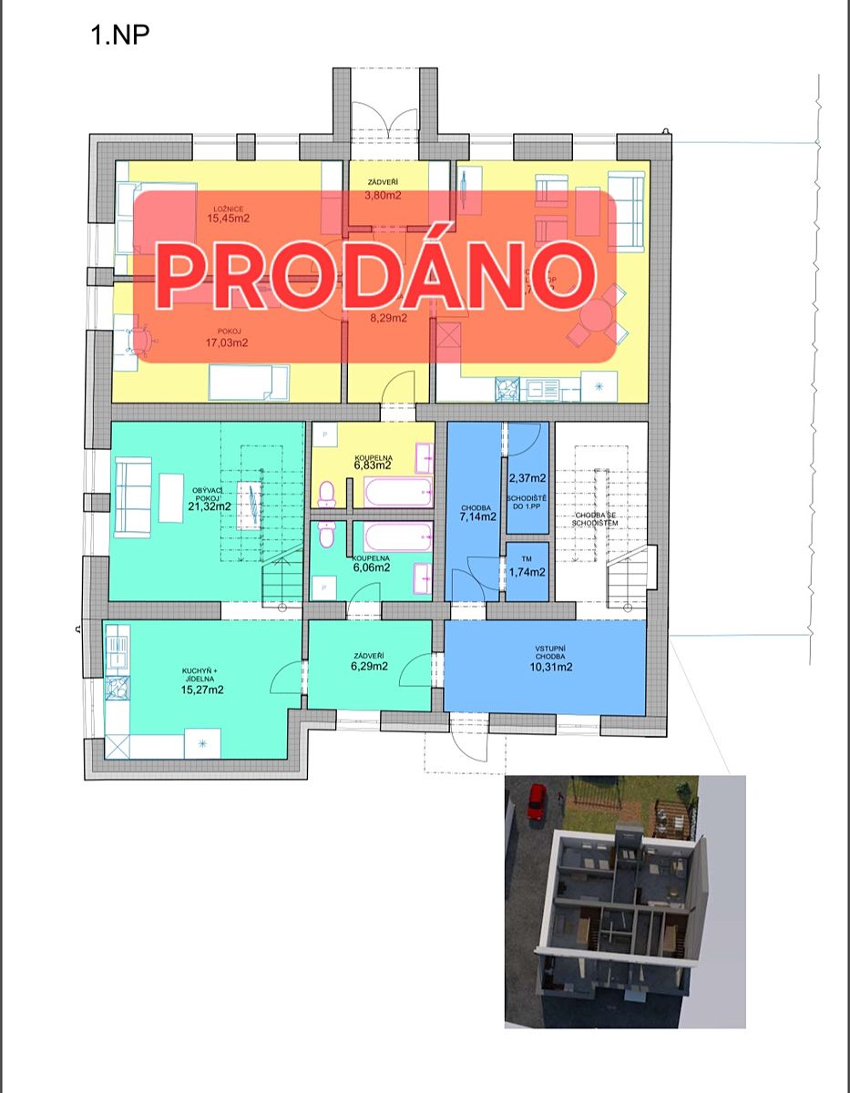 Prodej bytu 2+1 97 m² – fotografie 4