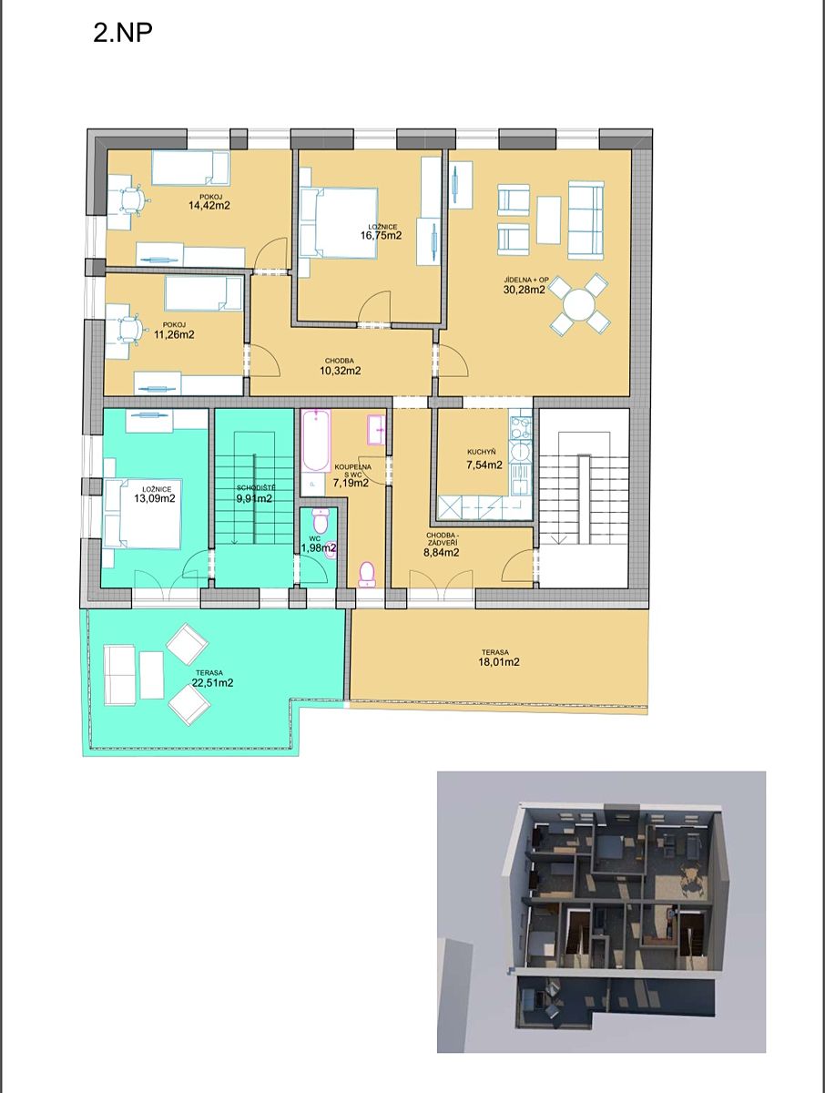 Prodej bytu 4+1 125 m² – fotografie 3