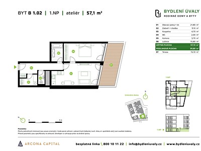 Prodej bytu 2+kk 60 m² — photo 2