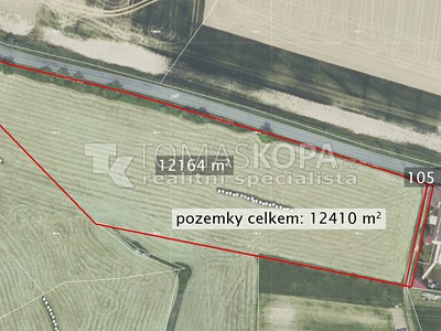 Prodej  pole 12 410 m²